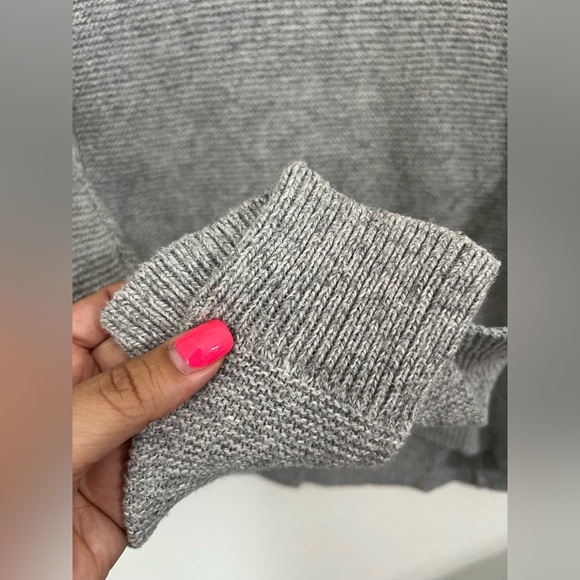 Madewell Riverside Textured Knit Sweater Heather Gray Size XXS - Picture 3 of 6